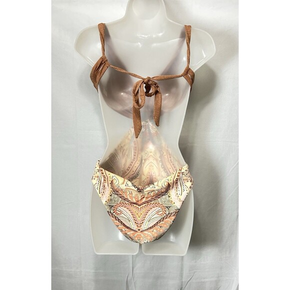 P2F Power 2 the Flower Womens Medium Copper Bathing One Piece Cut Out Swim‎ Suit - Picture 6 of 7